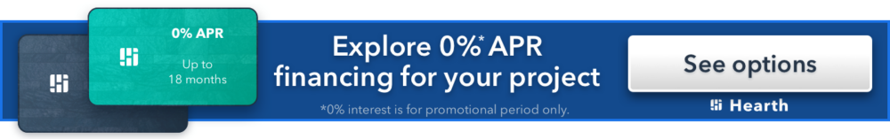 0% APR financing option